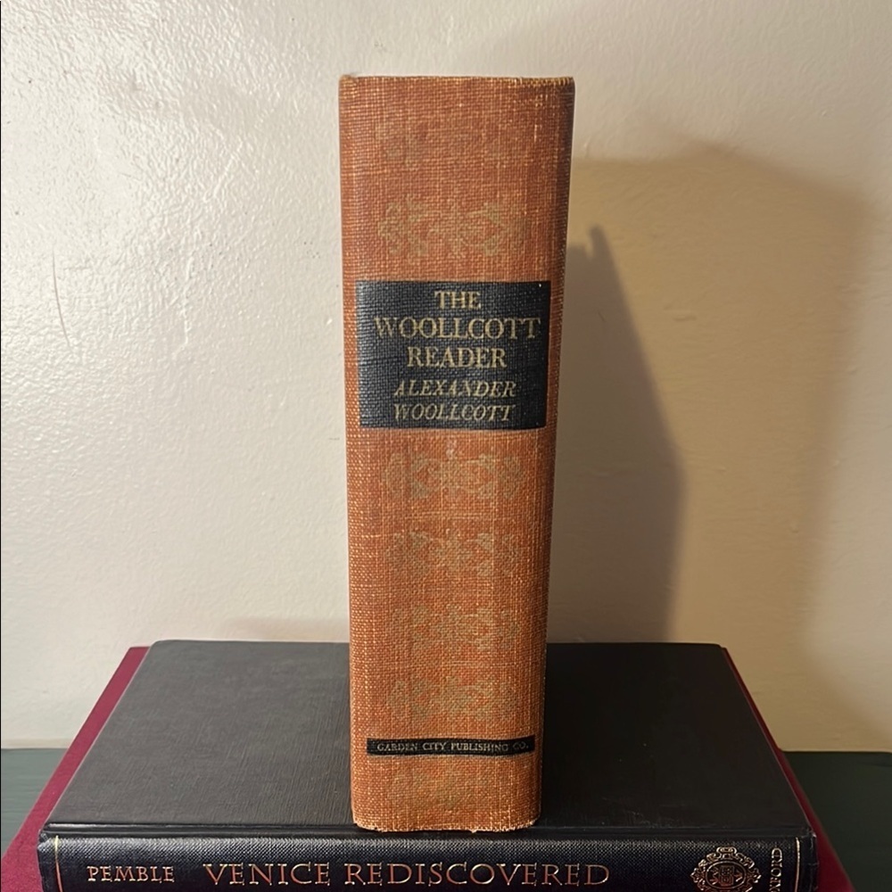 Vintage The Woollcott Reader Bypaths in the Realm of Gold Hardcover Book 1938